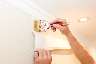 Pose de papier peint au Plessis-Gassot — revêtements muraux et toiles de verre